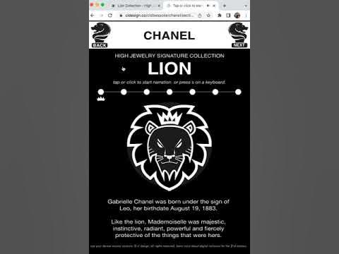 Chanel Lion High Jewelry Collection: 21st Century Digital Craftsmanship  After 