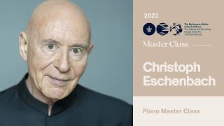 Christoph Eschenbach Piano Master Class - February 2022