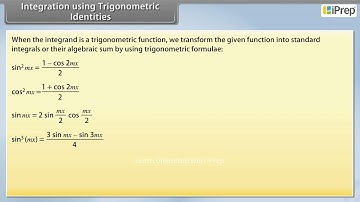 Integration Using Trigonometric Identities | Integrals | Math | Class 12th | iPrep