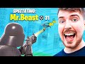 I Spectated MrBeast Playing Fortnite...