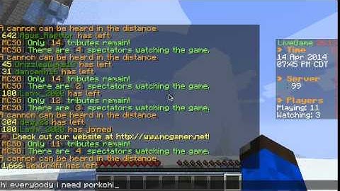 EPIC HUNGER GAMES FAIL #2!!!!!!!!! The PORKCHOP! (mcsg)