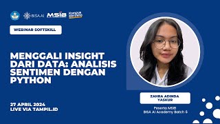 Menggali Insight dari Data: Analisis Sentimen dengan Python | Zahra Adinda Yaskur
