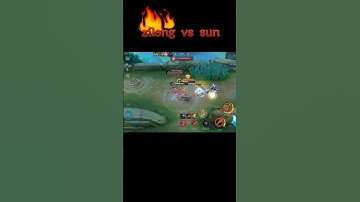 Zilong vs sun🔥🔥sun getting angry#mlbb#shorts#chishy gaming
