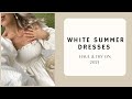 WHITE SUMMER DRESSES HAUL & TRY ON| SUMMER 2021| Katie Peake