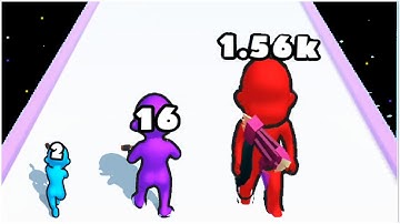 Merge Squad 2048 Grabber Run - Gameplay Walkthrough - Levels 1-10