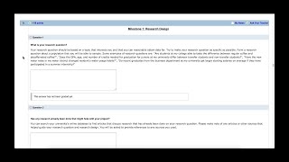 WebAssign Project Milestones