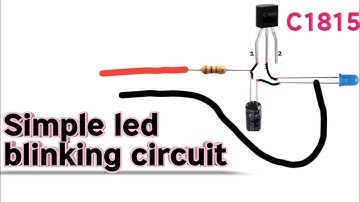 DIY LED BLINKING | FLASHER WITH C1815 TRANSISTOR #easyproject4u