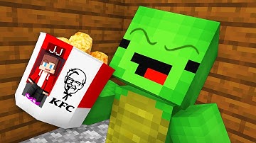 JJ Hide Inside KFC Basket To Prank Mikey in Minecraft (Maizen)