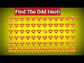 Find the odd emoji #1 |Spot the different emoji | Funny puzzle game |you know
