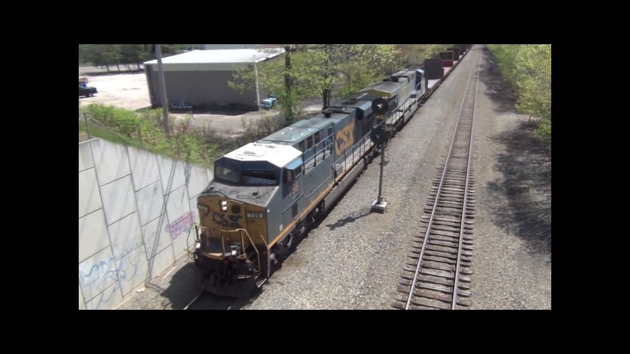 HD CSX 756 Leads Pan Am SEPO - Scarborough ME - 5/17/2015 - YouTube