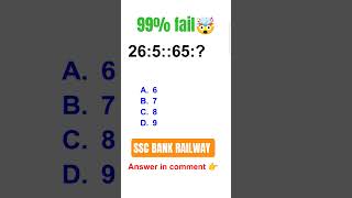 Number analogy 🤯 #ssc #ssccgl #sscgd #viral #shorts #shortsfeed #sscchsl #163 #sscexam