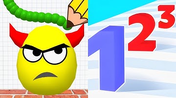 Number Master 3D VS Draw To Smash - All Levels (Android, IOS) Gameplay