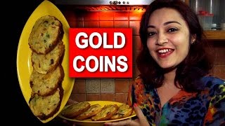 Bread gold coin recipe by Deepti Tyagi