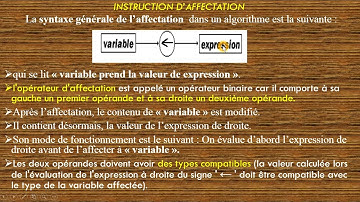 Cours 3 :Algorithmique et Structure de Données 1:Instruction d