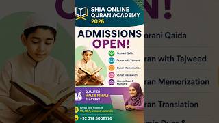 Easy Quran Learning Online | Flexible Timings Worldwide#onlinequranclasses #islamiceducation