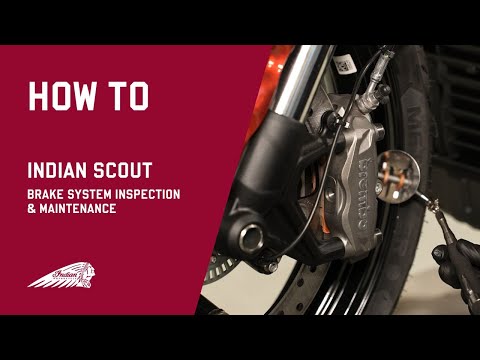 2025 Indian Scout | Brake System Inspection and Maintenance - Indian Motorcycle