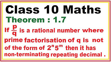 Theorem:1.7 Chapter:1 Real Numbers | Ncert Maths Class 10 | Cbse