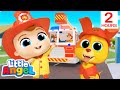 Fire truck sounds  job and career songs  little angel nursery rhymes for kids