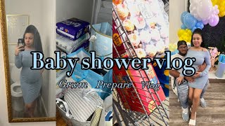 Its Baby shower day🩵| grwm+prepare with me+vlog ✨2023