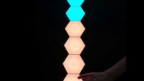 Touch Controlled Led Hexagon Honeycomb Modular Quantum Light for Fun and decoration