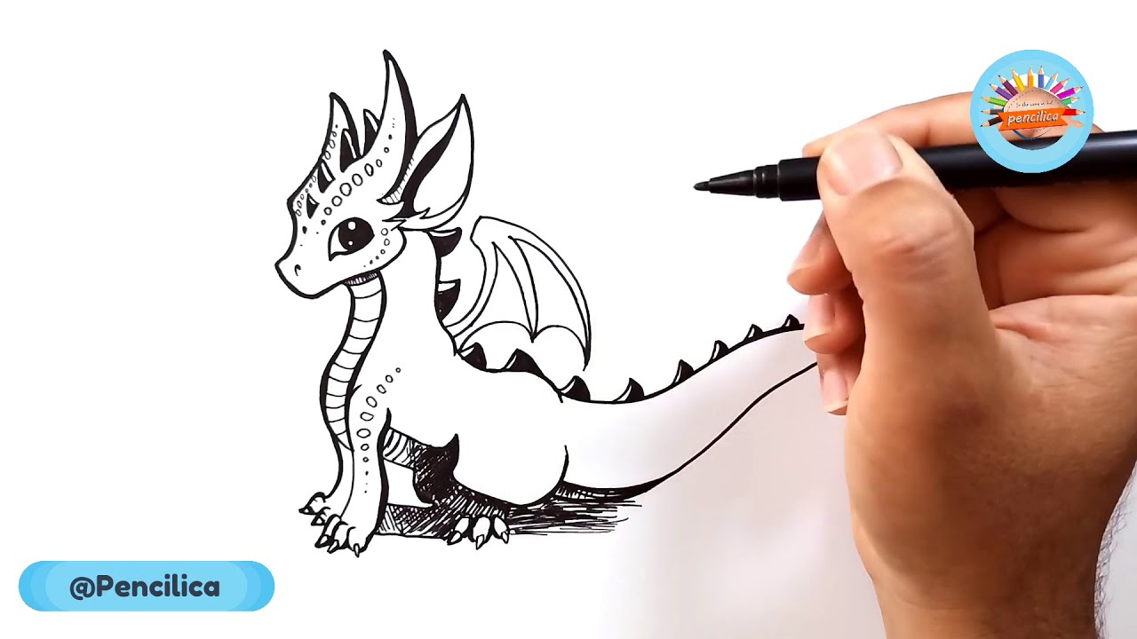 Pin by bela✨ on inspo | Cute dragon drawing, Easy dragon drawings, Dragon  coloring page