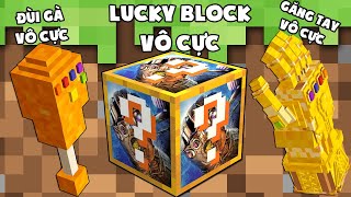 MINI GAME : INFINITY LUCKY BLOCK BEDWARS ** NOOB BẤT TỬ VÀ SIÊU MẠNH VÌ ĂN ĐÙI GÀ VÔ CỰC