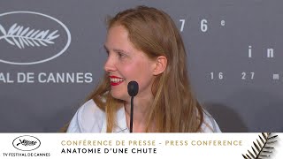 Anatomie d’une chute – Press Conference - EV – Cannes 2023