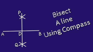 How to bisect a line using compass. Bisection of a line. shsirclasses.