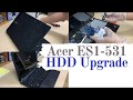 Acer aspire es1531 hard drive replacement d upgrade