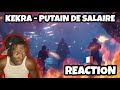 AMERICAN REACTS TO FRENCH DRILL RAP! Kekra - Putain de salaire (Clip Officiel)