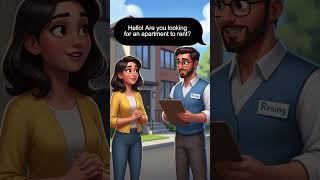 🏠🗣️ Simple Apartment Rental Conversation | English for Beginners #shorts