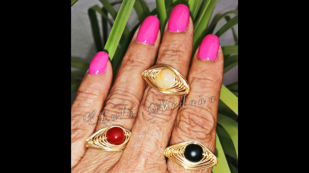 Anillo en Alambre ,Tècnica Espiga, Acompàñame y Aprendamos Juntas