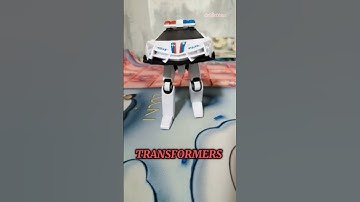 Waw😲 MOBIL POLISI JADI ROBOT #mobilmobilan #mobilpolisi #robot #transformers #ai