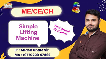 Simple Lifting Machine Part02|Engineering Mechanics|MSBTE|Diploma|ME/CE/CH