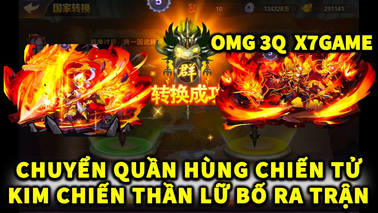 OMG3Q X7GAME | NGÀY 380 CHUYỂN QUẦN HÙNG CHIẾN TỬ KIM CHIẾN THẦN LỮ BỐ RA TRẬN!