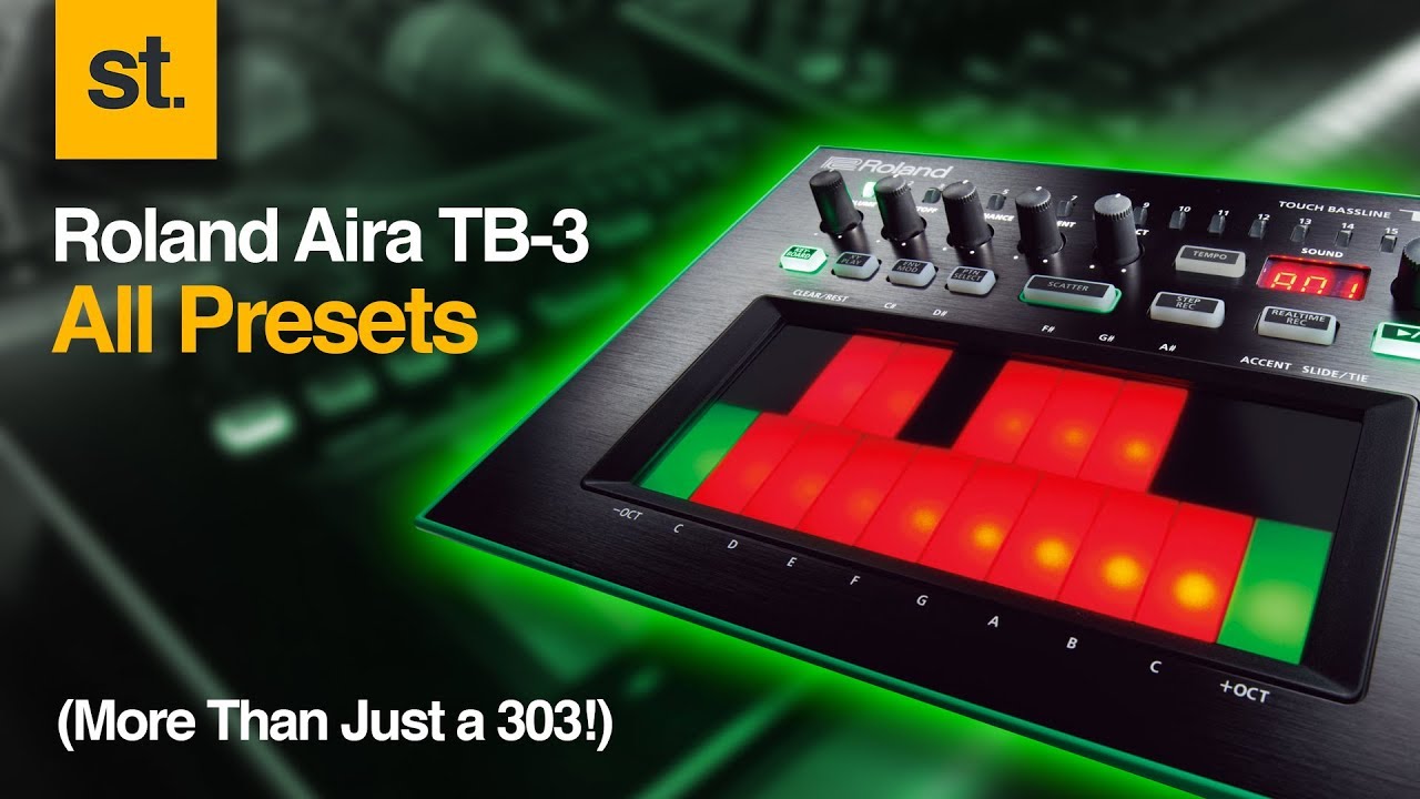 Roland AIRA TB-3 Touch Bassline Synthesizer Demo - Sweetwater