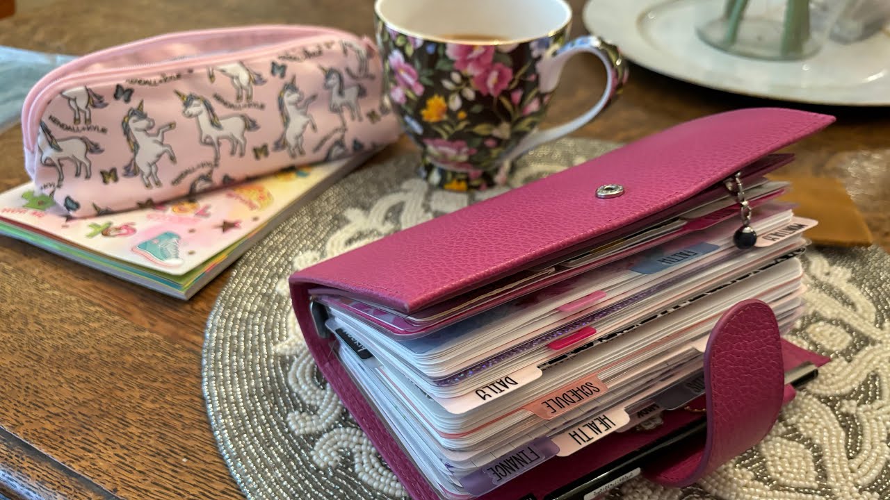 * * * Переворот моего персонального планировщика колец Moterm Fuchsia 💐🐽🌷🐽💐