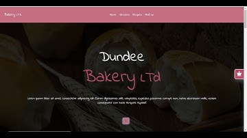 bootstrap 4  how to complete web site  bakery intro video