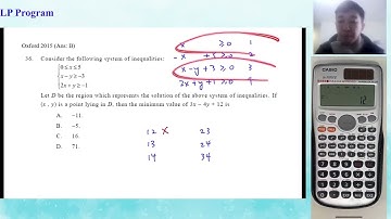 Oxford Mock 2015 Paper 2 Q36 LP using program