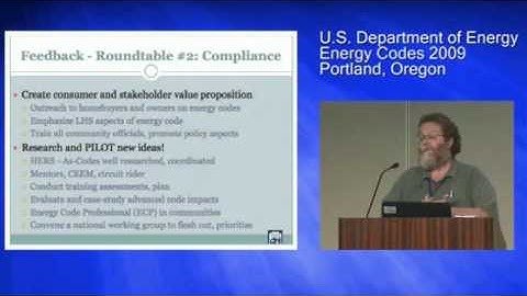 Advancing Energy Codes:  Improving Energy Code Compliance and Evaluation