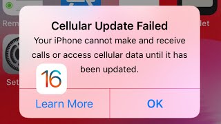 Cellular Update Failed iPhone | How to Fix Cellular Update Failed iOS 16