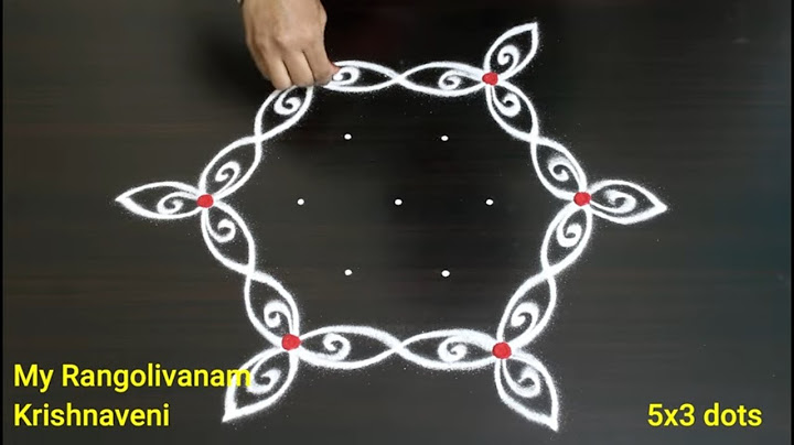 Traditional Muggulu🌹Daily Rangoli🌹5x3 dots Easy Kolam🌹My Rangolivanam Krishnaveni