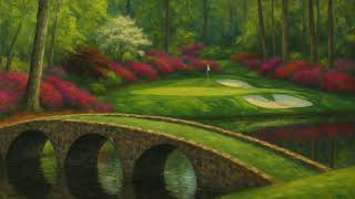 12th Hole at Augusta National | Oil Painting Frame TV Screensaver