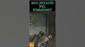 Checkout the BOMBARDMENT spell from the Skyrim Spell Mod APOCALYPSE! #shorts
