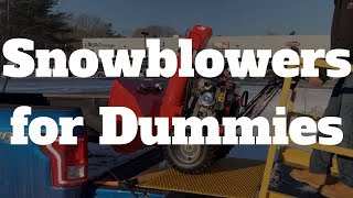 Snowblowers for Dummies: Easy How to Start & Use Tutorial DIY & Demo | Ariens Deluxe 28 SHO