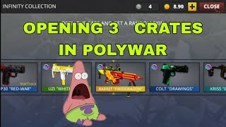 Opening 3 cases for gun skin in polywar | polywar | Hnter