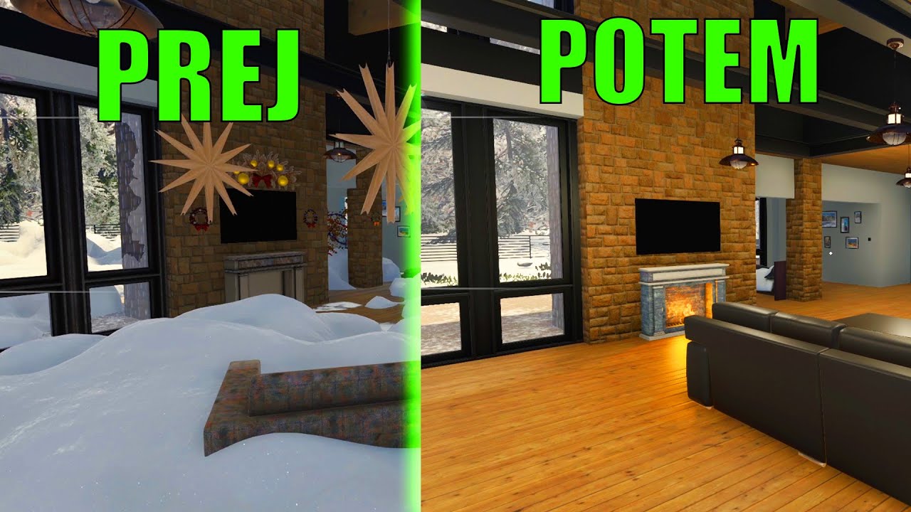 Prenova Hiše Zasute z Snežnim Plazom | House Flipper #14