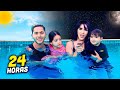 DORMIMOS EN LA PISCINA CON KIMA Y JUANITO  😱 Jukilop | Kimberly Loaiza