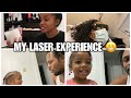 MY FIRST LASER EXPERIENCE | 😬 Mini Daddy Daughter Morning Routine + POLLY WOLLY CHK IN