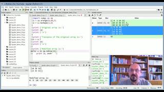 Python Numpy Lessons by using Spyder IDE - Lesson -3